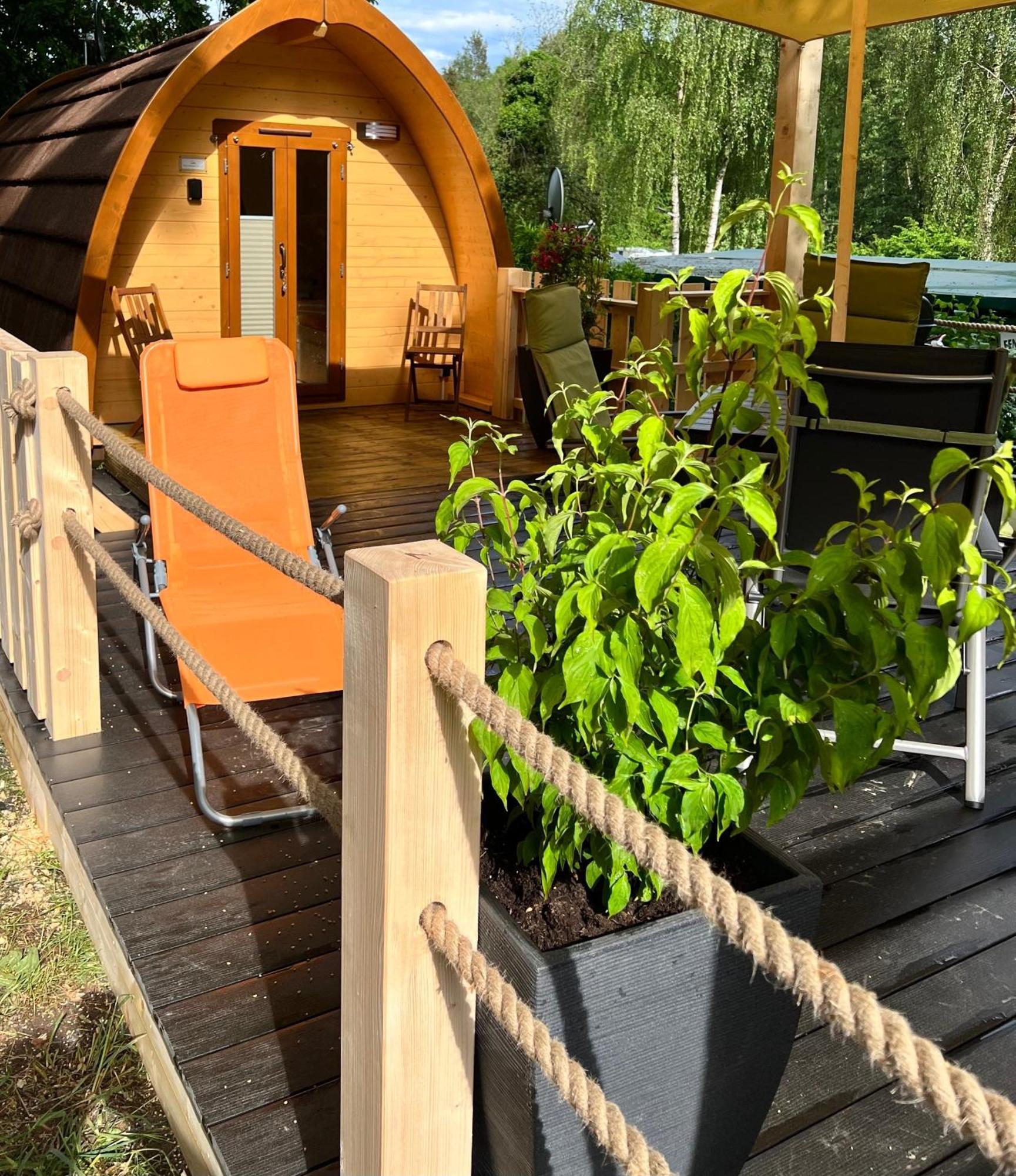 Tiny House Carlos - Zauberhaftes Camping-Pod Stuer Экстерьер фото